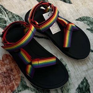 Teva Rainbow Summer Footwear kids Size 12
